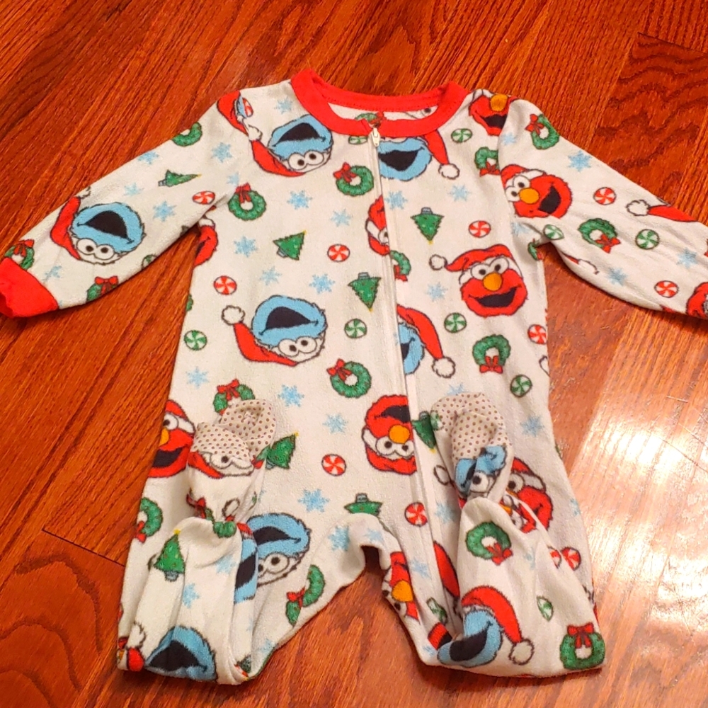 Toddler christmas footie pajama